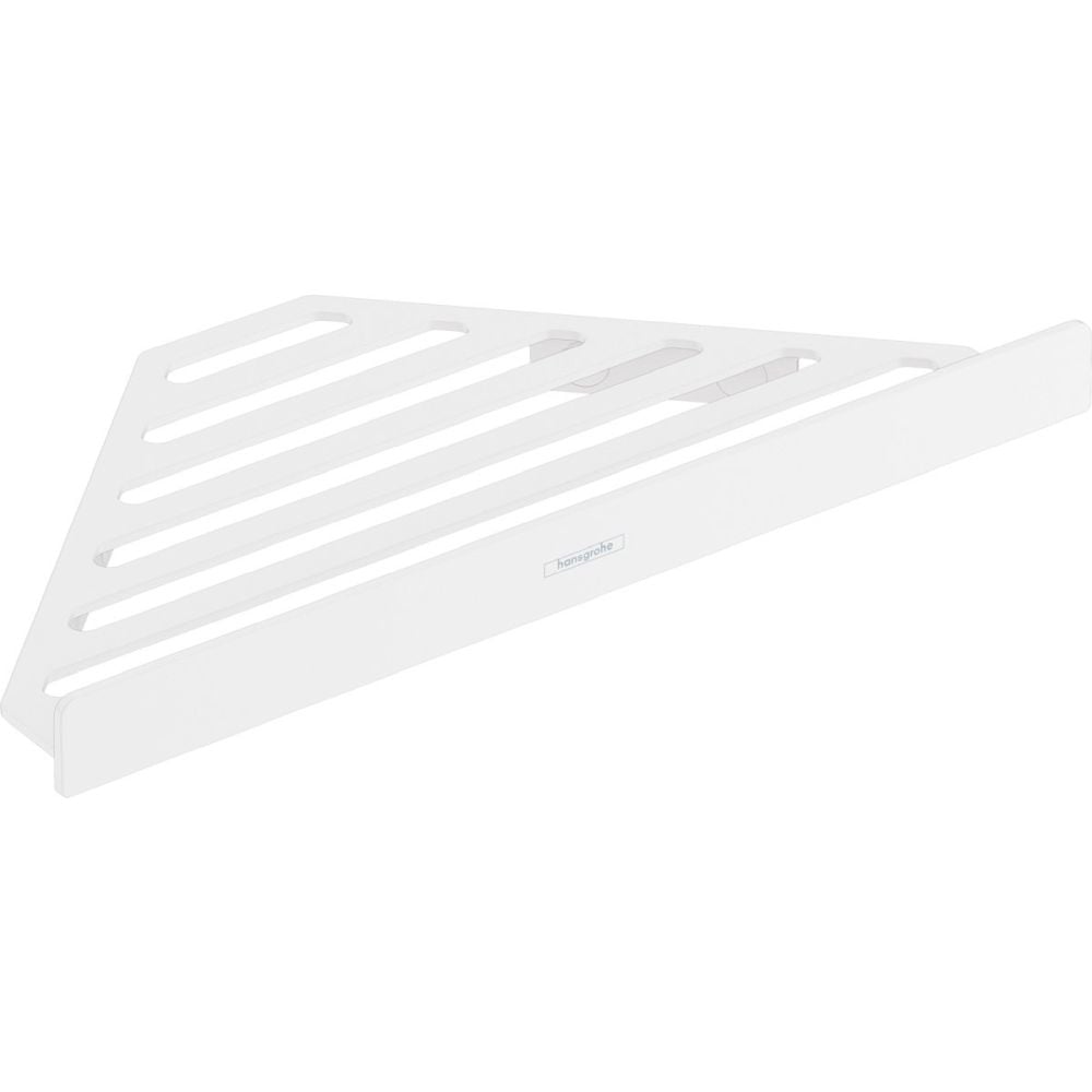 Etajera de colt pentru gel de dus baie culoare alb mat Hansgrohe AddStoris 41741700