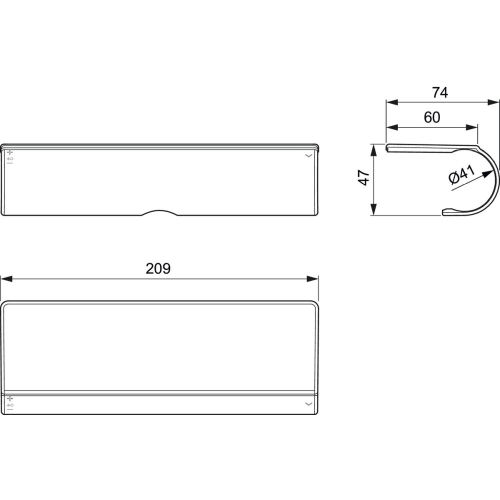 Etajera pentru baterie dus termostatata Ideal Standard Ceratherm crom lucios [4]