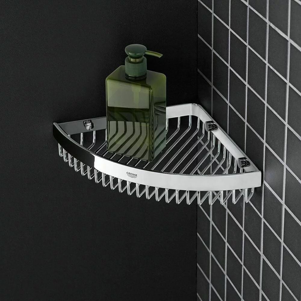 Etajera dus de colt Grohe Selection Cube, crom lucios [2]