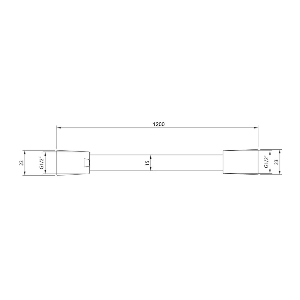 Furtun de dus 120 cm, nichel periat, Villeroy&Boch Universal Showers [3]