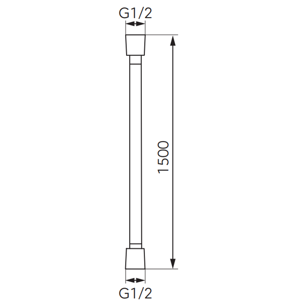 Furtun dus FDesign Inula 150 cm, auriu lucios [2]