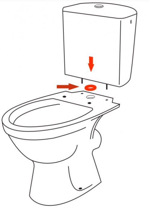 Garnitura etansare vas wc, din cauciuc Cersanit [2]