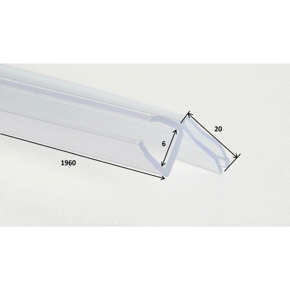 Garnitura pentru cabine de dus Deante Kerria Plus, 196 cm, transparent [2]