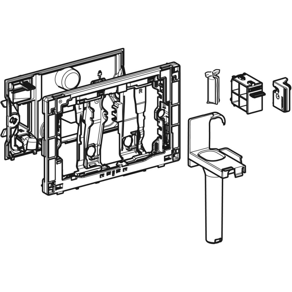 Insertie modul cartuse odorizante Geberit DuoFresh pentru rezervor incastrat Sigma 12 cm, antracit [3]