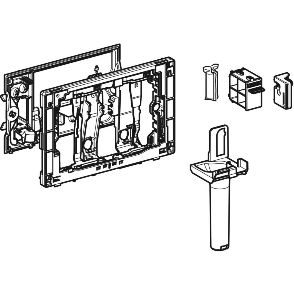 Insertie modul cartuse odorizante Geberit DuoFresh pentru rezervor incastrat Sigma 8 cm, antracit [3]