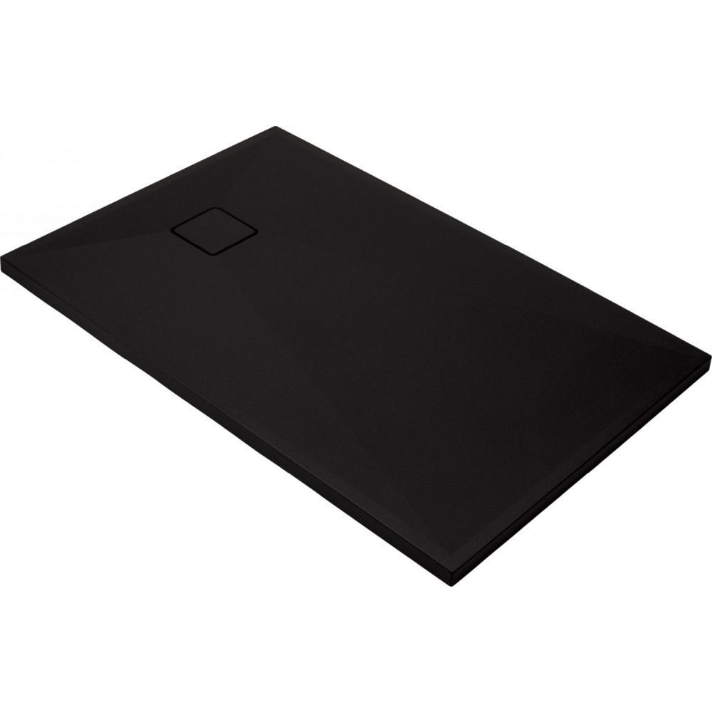 Cadita dus compozit slim neagra 100x90 cm Deante, Correo