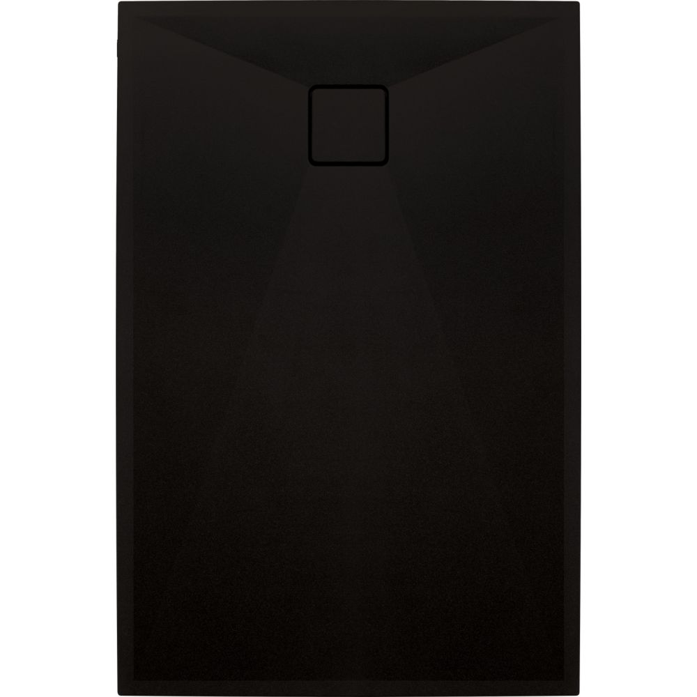 Cadita dus compozit slim neagra 100x80 cm Deante, Correo [2]