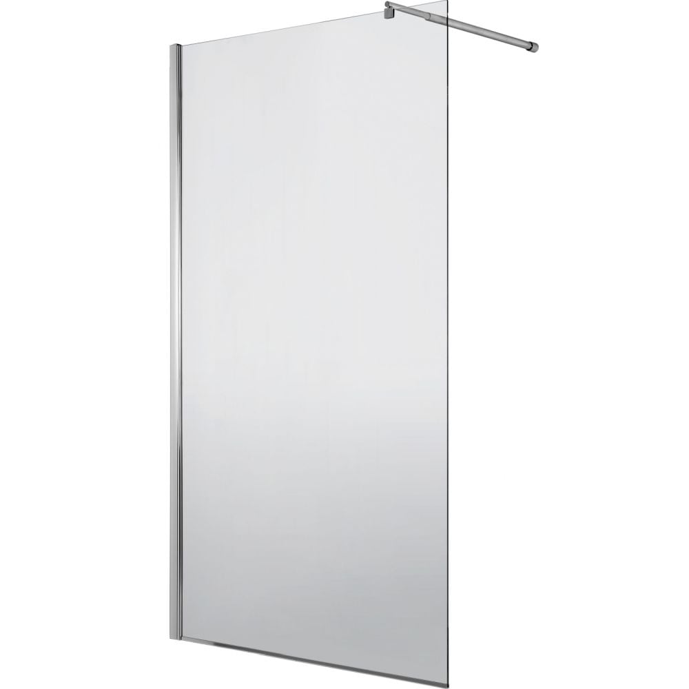 Set paravan dus walk-in 90x200 cm crom Deante Abelia, bara, para dus si furtun Hansgrohe si baterie dus Cersanit Suaro