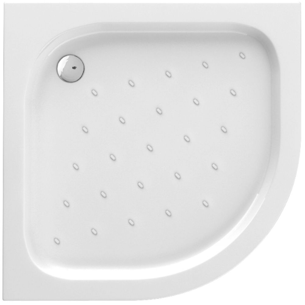 Cadita dus semirotunda alba 90x90 Deante, Funkia [2]