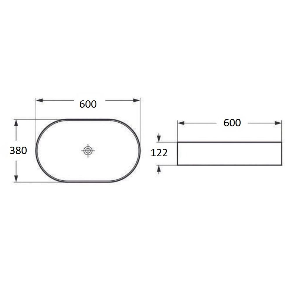 Lavoar baie roz mat montaj pe blat, ventil inclus, 60 cm, Adelais Foglia [6]