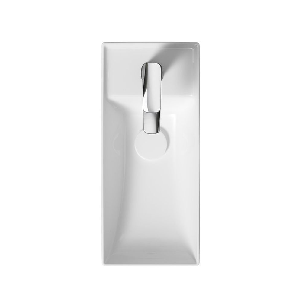 Lavoar suspendat alb 22 cm, dreptunghiular, Cersanit Larga [2]