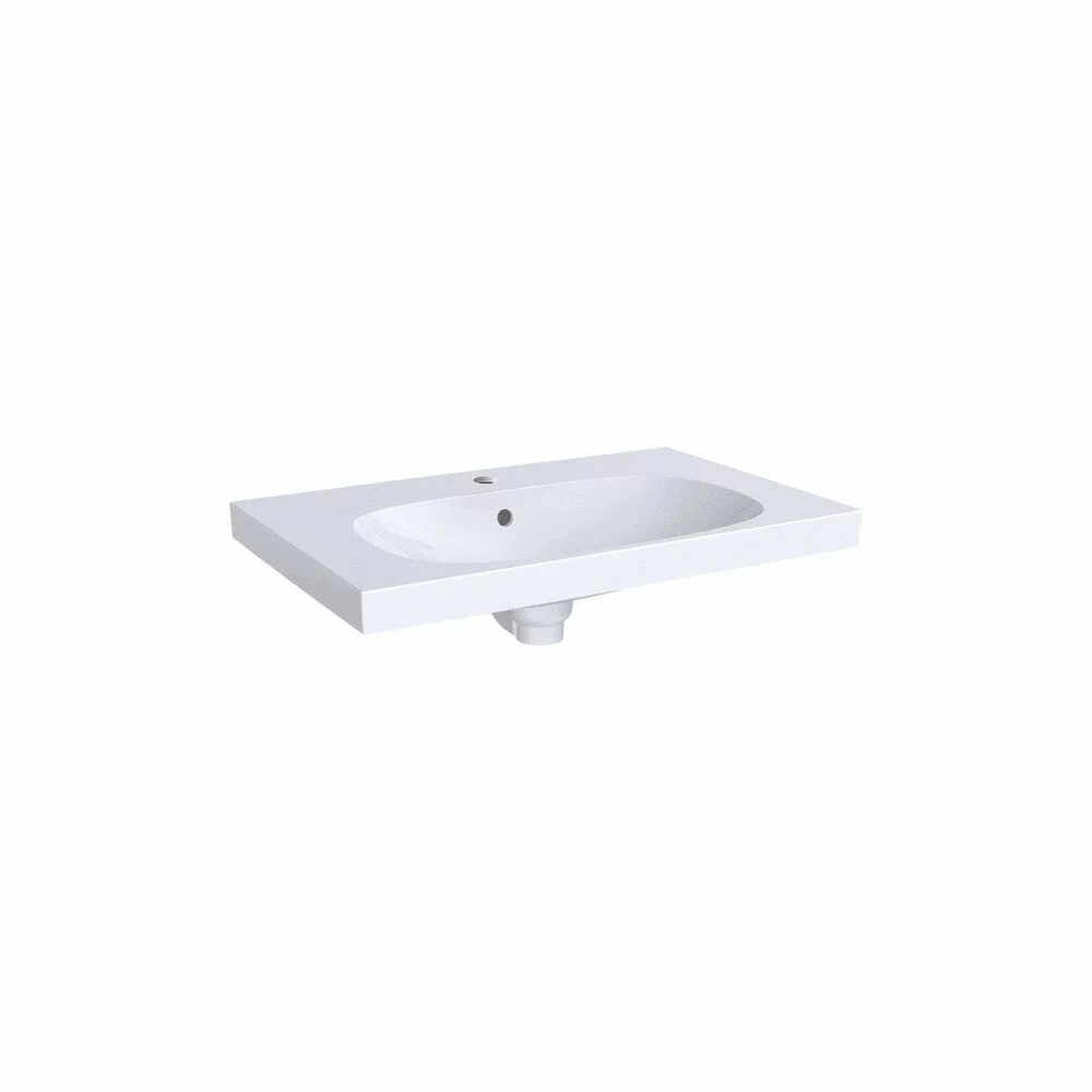 Lavoar baie incastrat alb 75 cm Geberit Acanto