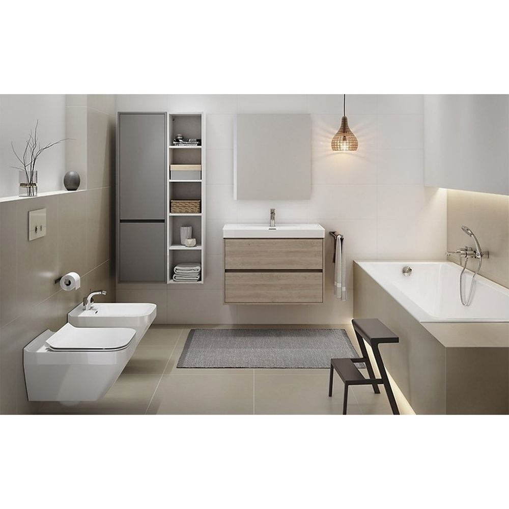 Lavoar baie incastrat alb 50 cm Cersanit Crea [3]