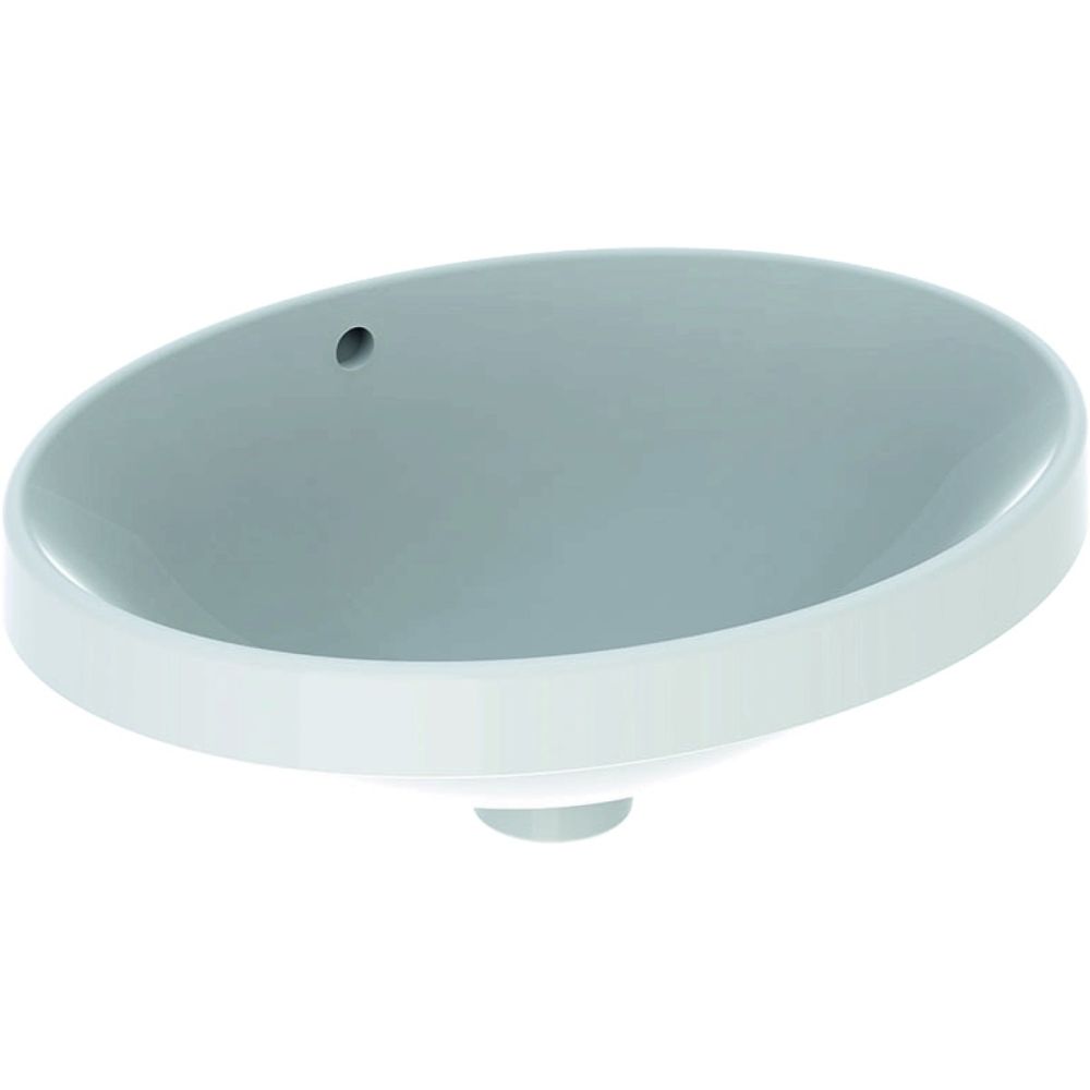 Lavoar baie incastrat alb 50 cm, oval, Geberit VariForm