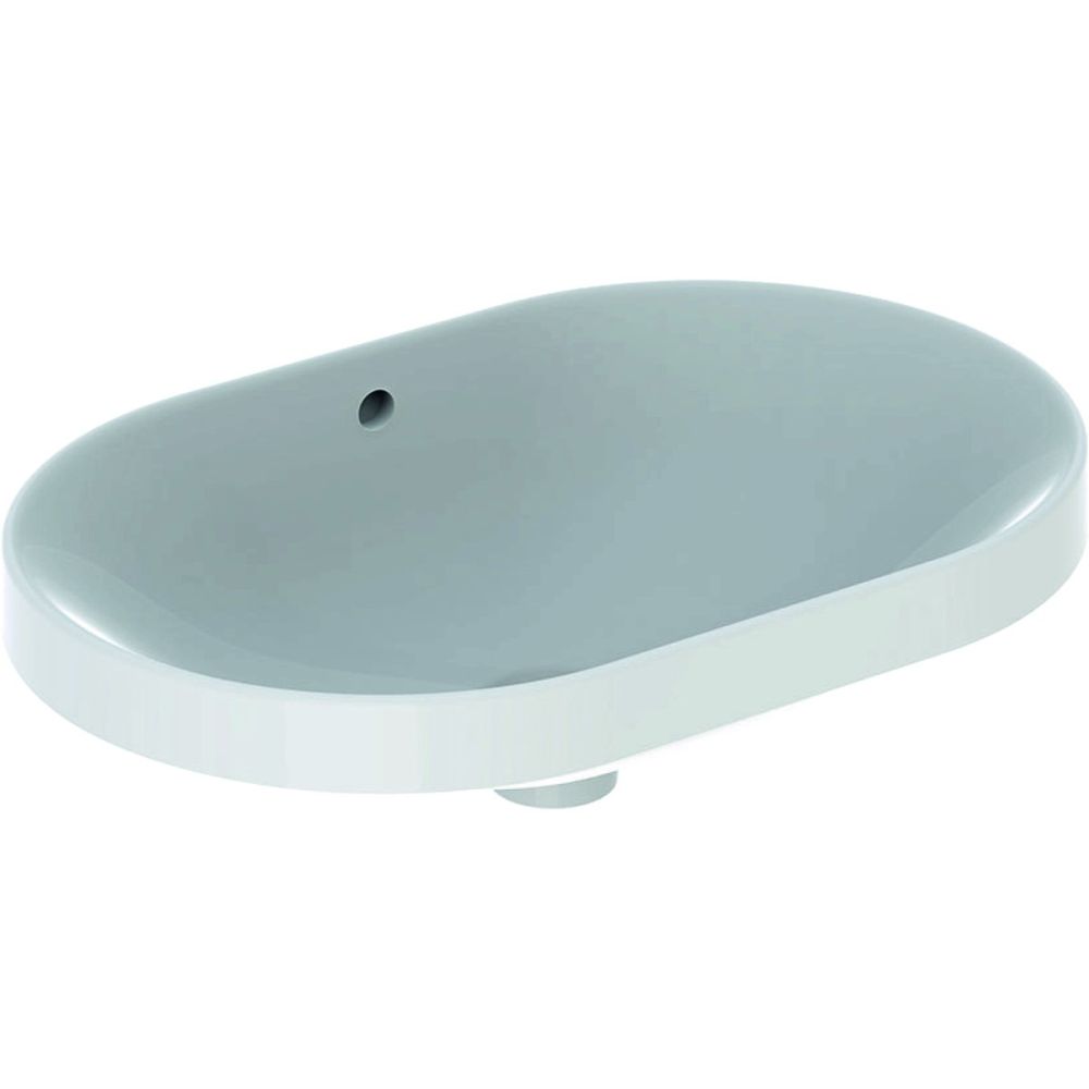 Lavoar baie incastrat alb 60 cm, oval, Geberit Variform Eliptic