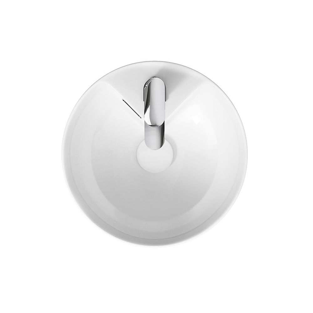 Lavoar incastrat alb 38 cm, rotund, Cersanit Crea [2]