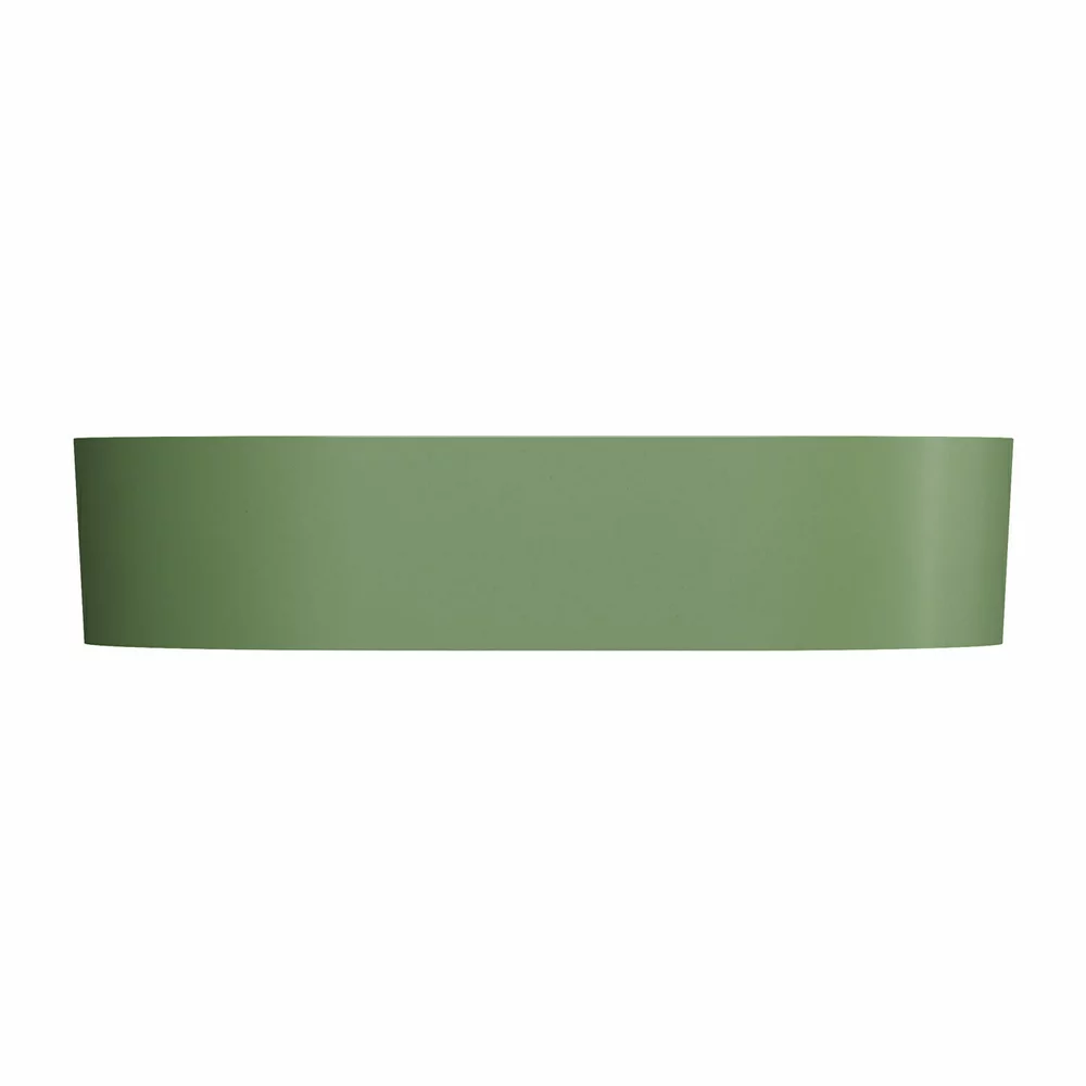 Lavoar OMNIRES Ovo M+ cu montare pe blat, 55x36 cm, compozit, verde mat [3]