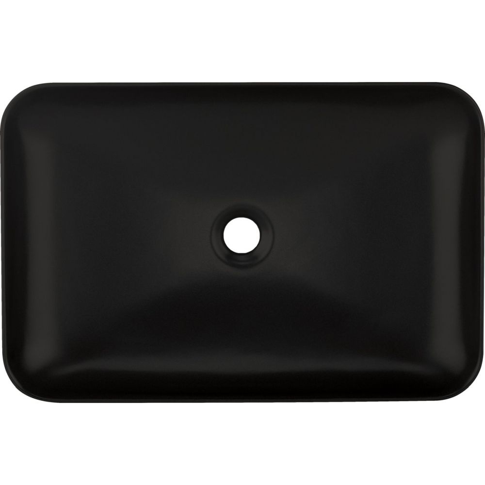 Lavoar pe blat negru mat 60 cm, dreptunghiular, Deante Tess [4]