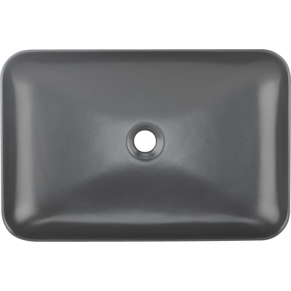 Lavoar pe blat antracit mat 60 cm, dreptunghiular, Deante Tess [2]