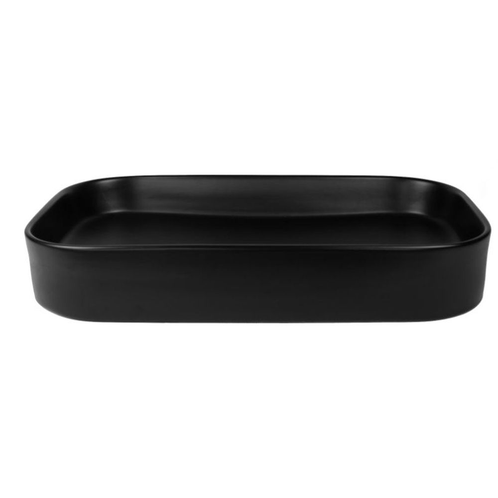 Lavoar baie pe blat negru mat 65 cm, dreptunghiular, Fluminia Capri [3]