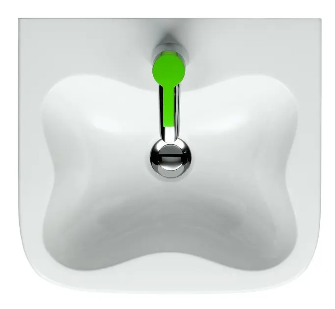 Lavoar baie pentru copii 45x41 cm, alb, semirotund, Laufen Florakids [3]