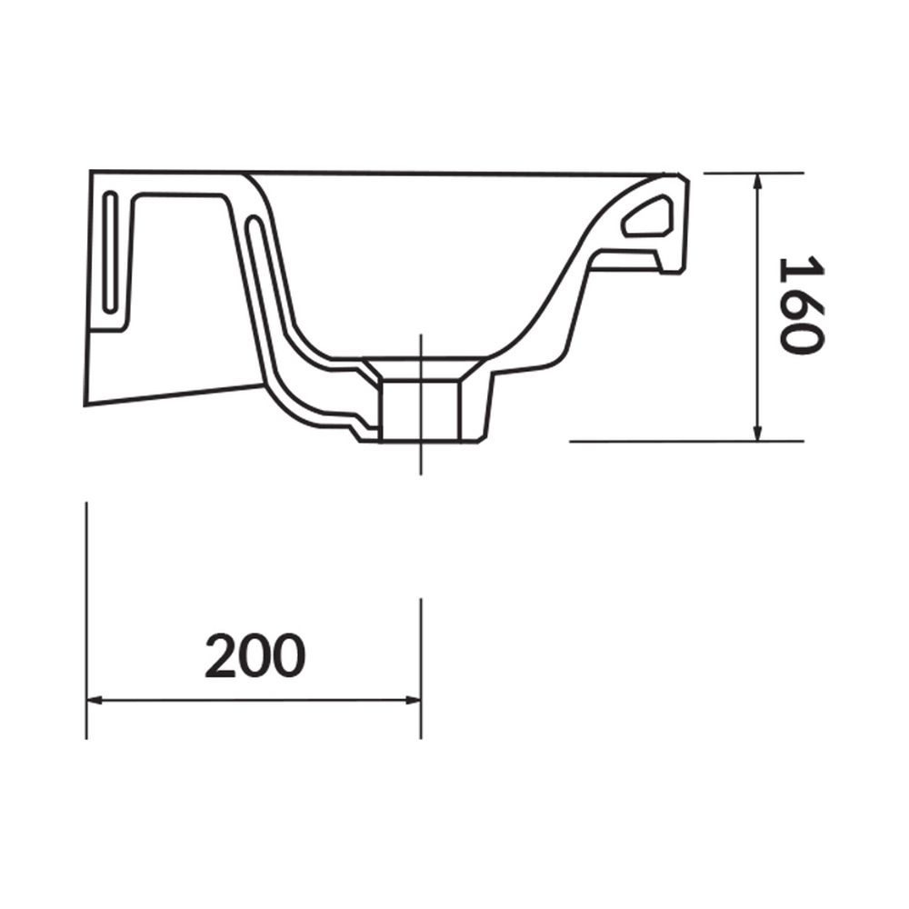 Lavoar baie pentru mobilier alb 50 cm Cersanit Moduo [5]