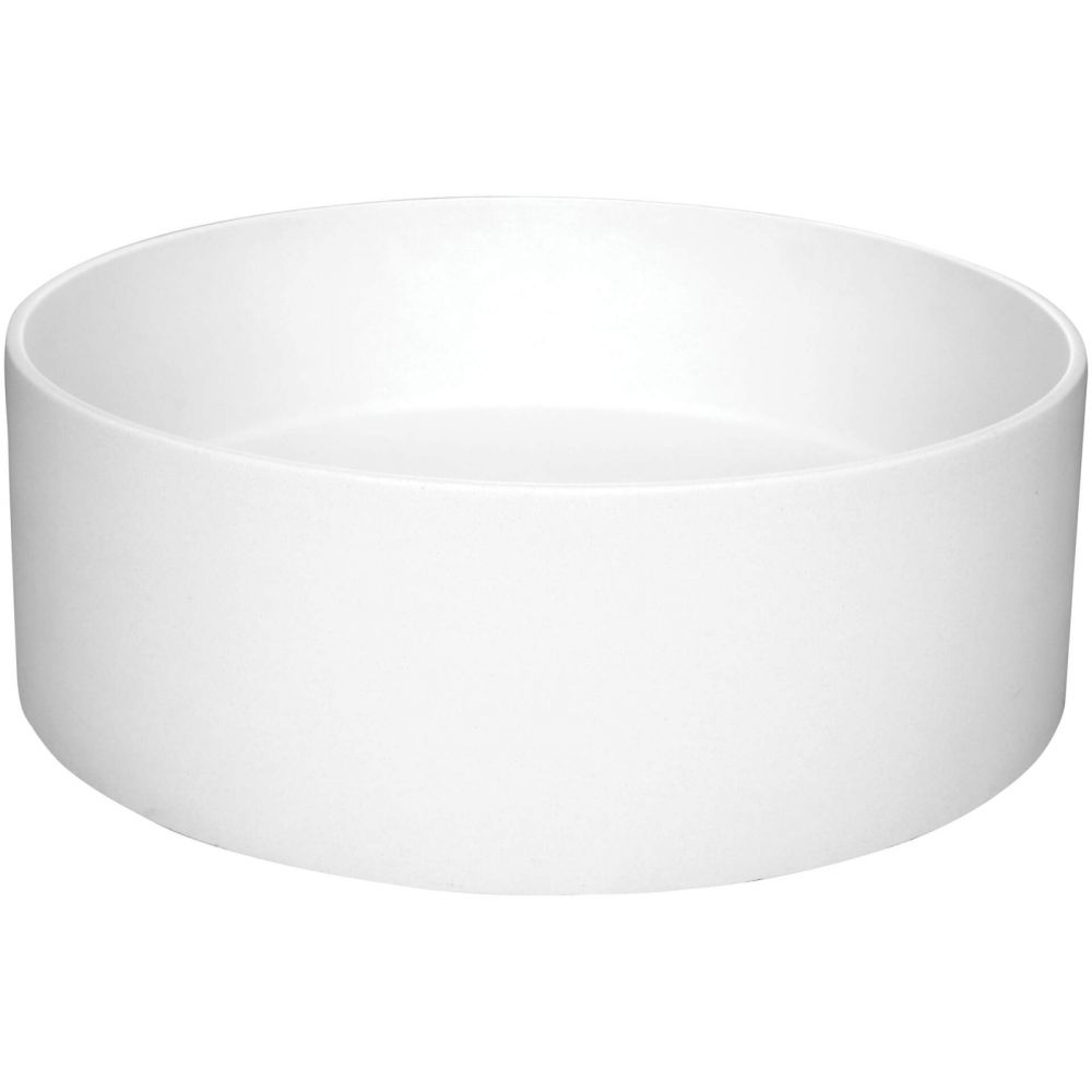 Lavoar pe blat compozit alb lucios 36 cm, rotund, Deante Silia [3]