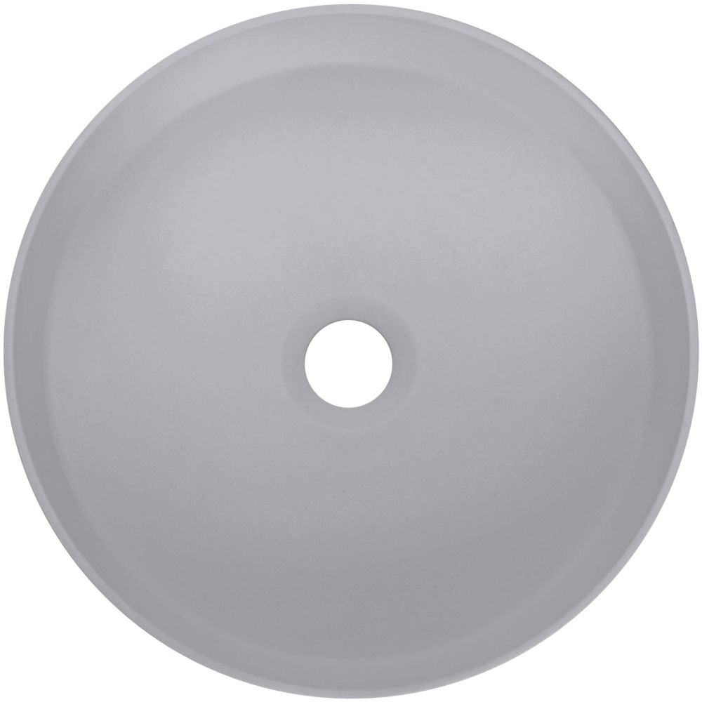 Lavoar pe blat compozit gri mat 36 cm, rotund, Deante Silia [2]