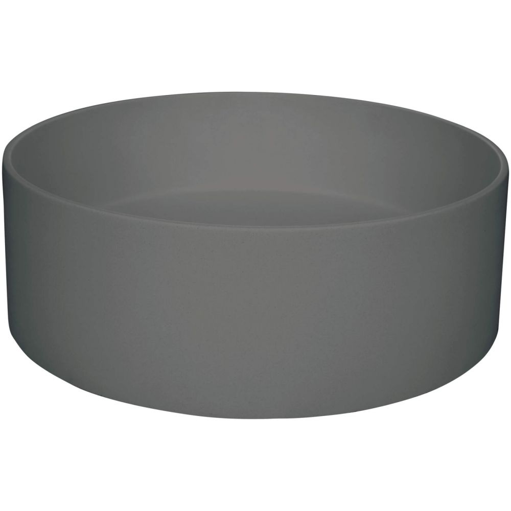 Lavoar pe blat compozit antracit mat 36 cm, rotund, Deante Silia [3]