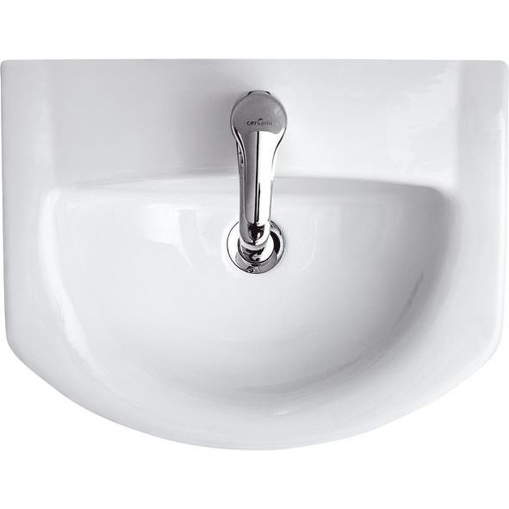 Lavoar baie suspendat alb lucios 50 cm, asimetric, Cersanit Libra [2]