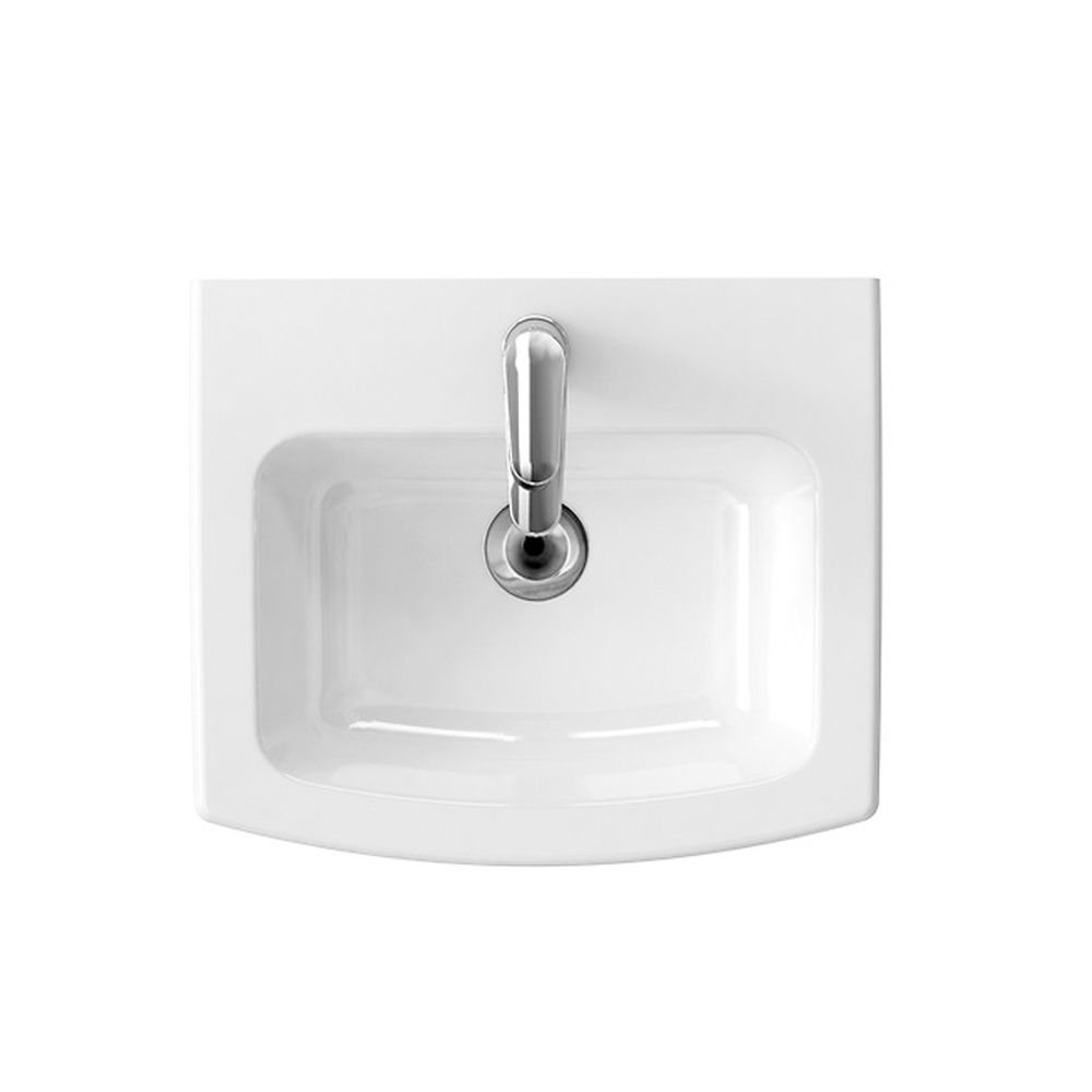 Lavoar baie suspendat alb lucios 50 cm Cersanit Easy [2]