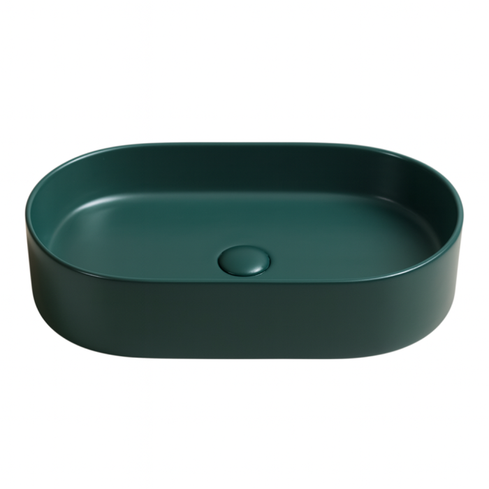 Lavoar baie verde inchis mat montaj pe blat 60 cm, Adelais Foglia [2]