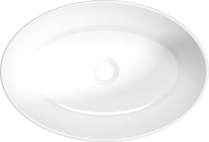 Lavoar ceramic, montare blat, 45.5x31 cm, alb, Deante Alpinia [2]