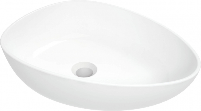 Lavoar ceramic, montare blat, 47x35 cm, alb, Deante Alpinia