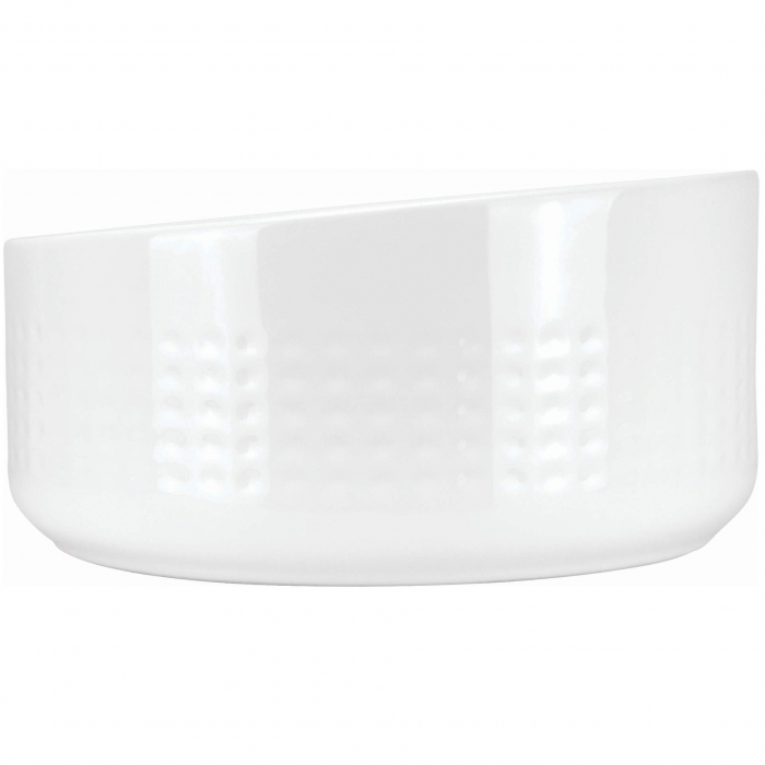 Lavoar ceramic, montare blat, asimetric, 36x36 cm, alb, Deante Silia Hexa [3]