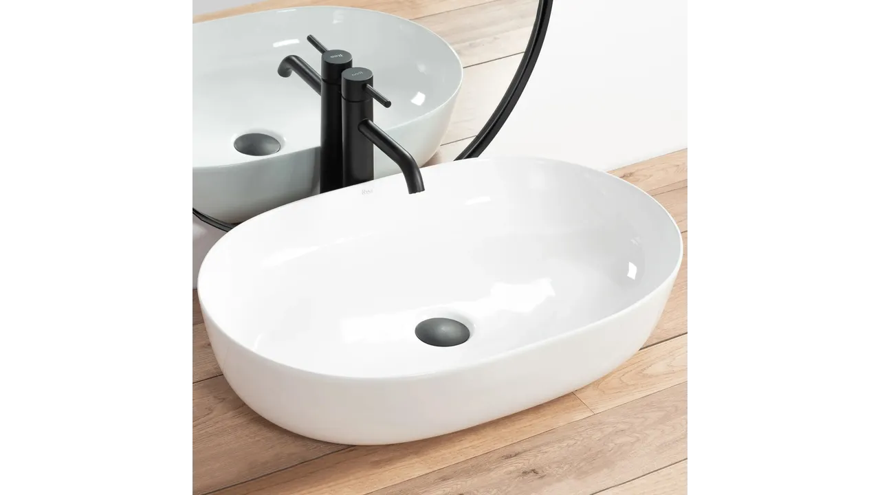 Lavoar pe blat alb lucios, oval, Rea Cleo [3]
