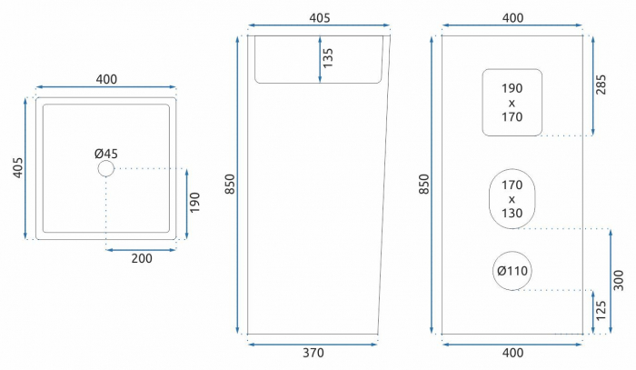 Lavoar de sine stătător Ceramic Rea HOLLY [7]