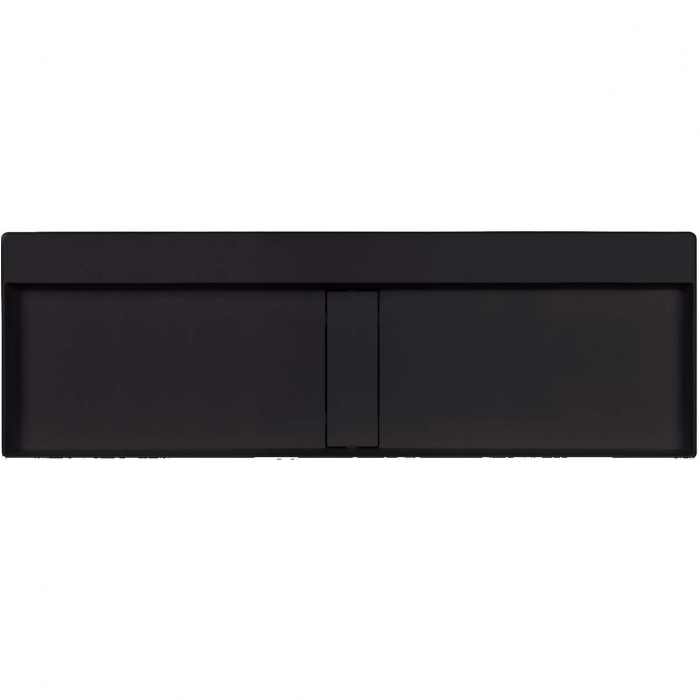Lavoar din granit, capac scurgere, montare blat, 120x40 cm, negru, Deante Blur [2]