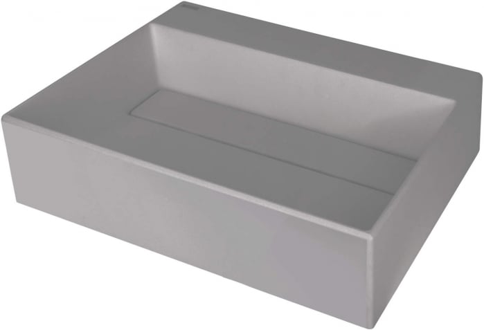 Lavoar din granit, capac scurgere, montare blat, 50x40 cm, gri, Deante Correo