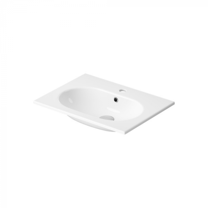 Lavoar incastrat alb 60 cm, dreptunghiular, Cersanit Zen [2]