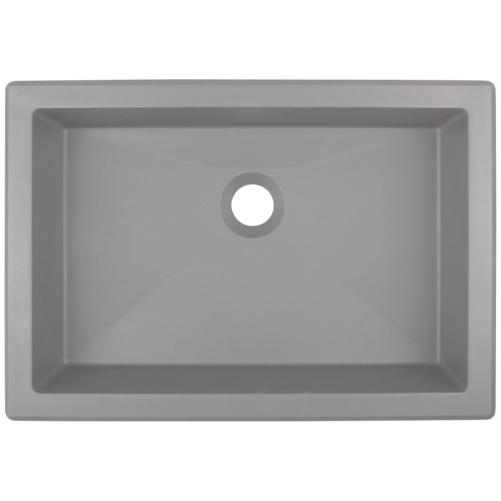 Lavoar incastrat compozit gri Deante Correo, dreptunghiular, 50 cm [2]