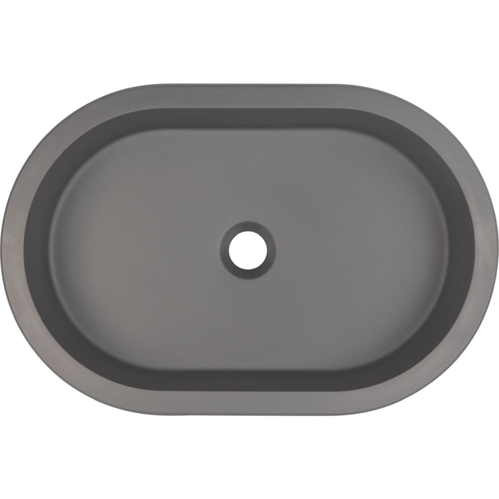 Lavoar incastrat compozit antracit Deante Silia, oval, 59 cm [2]
