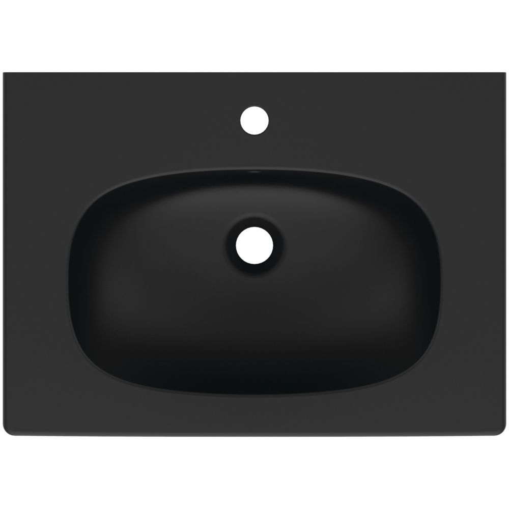 Lavoar incastrat negru mat 63 cm, dreptunghiular, Ideal Standard Tesi [4]