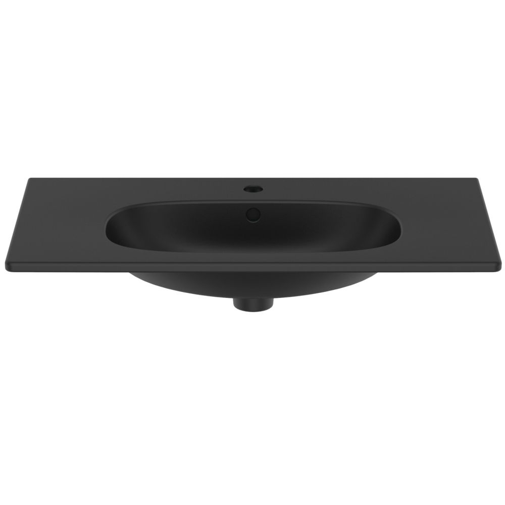 Lavoar incastrat negru mat 83 cm, dreptunghiular, Ideal Standard Tesi [2]