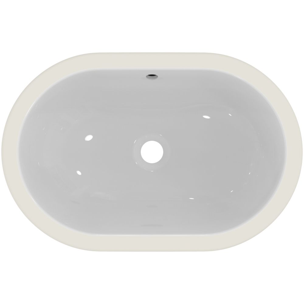 Lavoar incastrat sub blat alb 62 cm, oval, Ideal Standard Connect [5]
