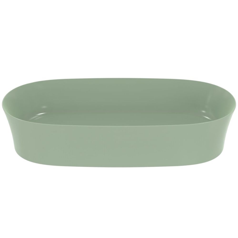 Lavoar pe blat verde lucios 60 cm, oval, fara preaplin, Ideal Standard Ipalyss [2]