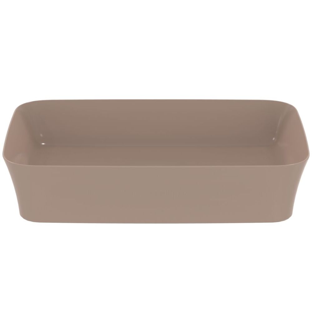 Lavoar pe blat maro lucios 55 cm, dreptunghiular, fara preaplin, Ideal Standard Ipalyss [2]
