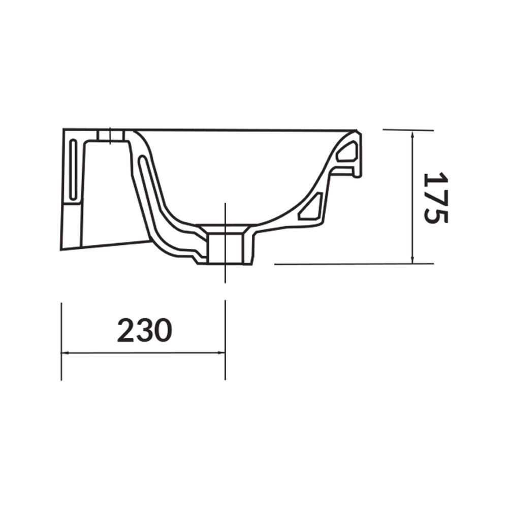 Lavoar baie pentru mobilier alb 80 cm Cersanit Moduo [5]