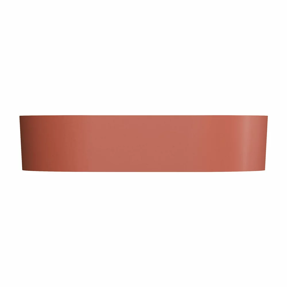 Lavoar OMNIRES Ovo M+ cu montare pe blat, 55x36 cm, compozit, teracota mat [3]