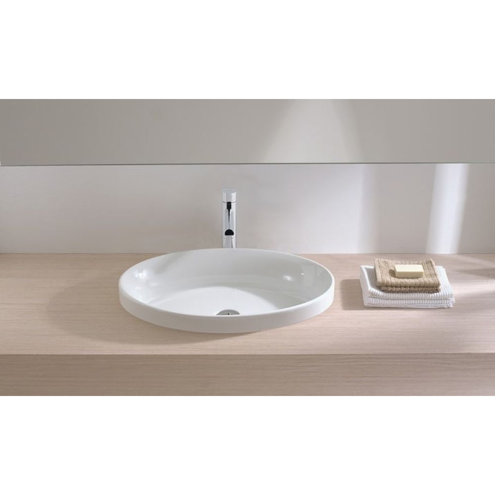 Lavoar incastrat alb 63 cm, oval, Gala Ovalo [2]